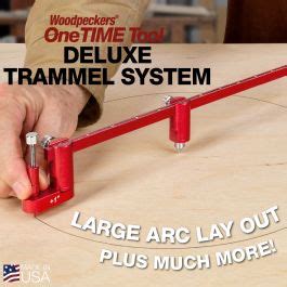 trammel for cnc|Woodpeckers Deluxe Trammel System for Large Arc Layout.